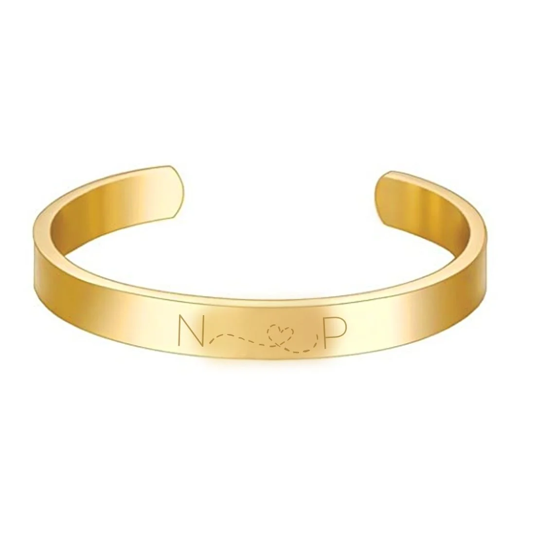 Customized Bracelets for a Girlfriend Boyfriend Valentines Day Gift - Rose Gold Plated/Black Rhodium/Gold Plated - Image 3