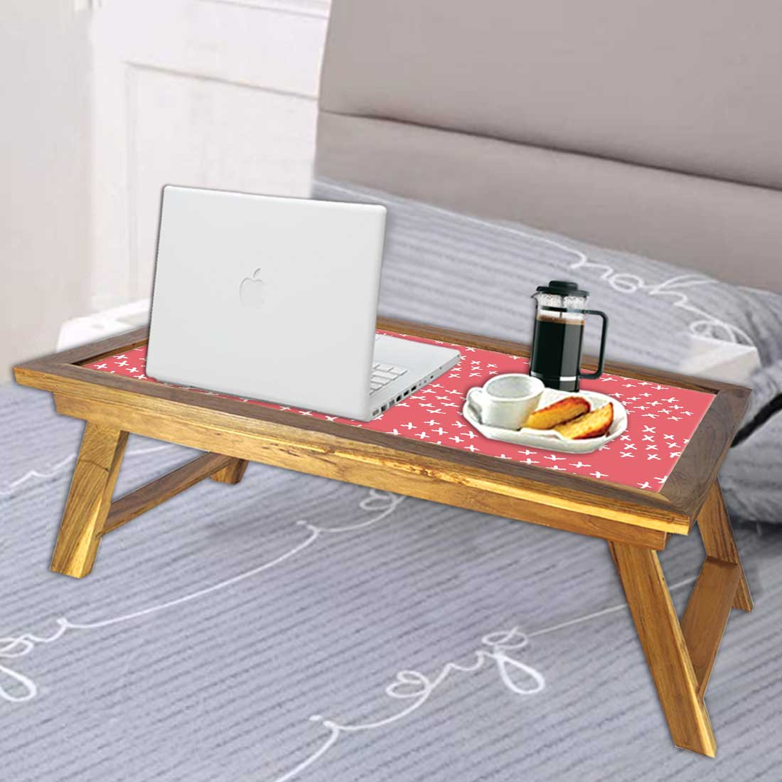 Nutcase Folding Breakfast in Bed Serving Tray For Home - Image 4
