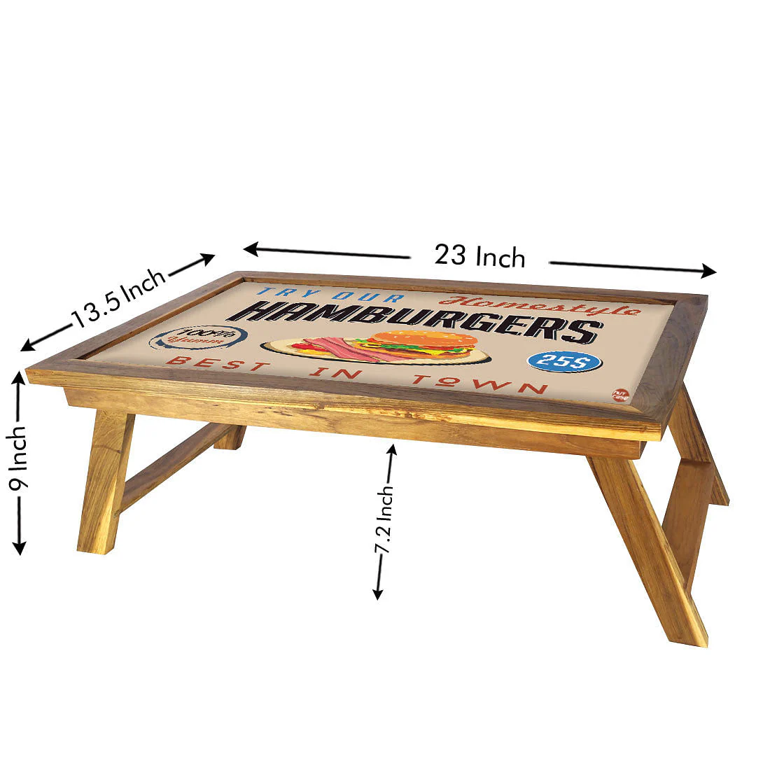 Nutcase Breakfast Tray Folding For Bed Tables -Hamburgers - Image 4