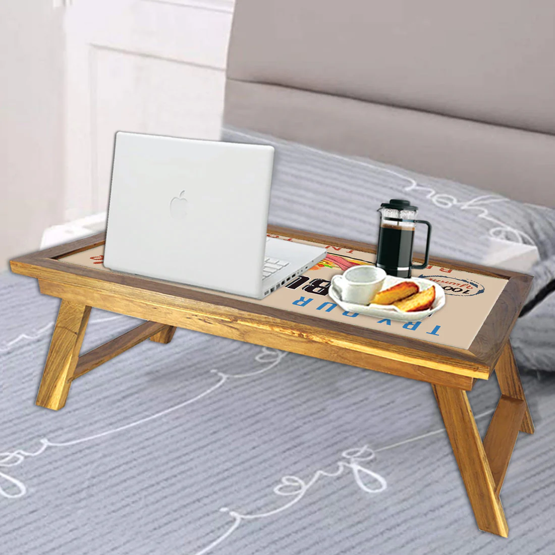 Nutcase Breakfast Tray Folding For Bed Tables -Hamburgers - Image 5