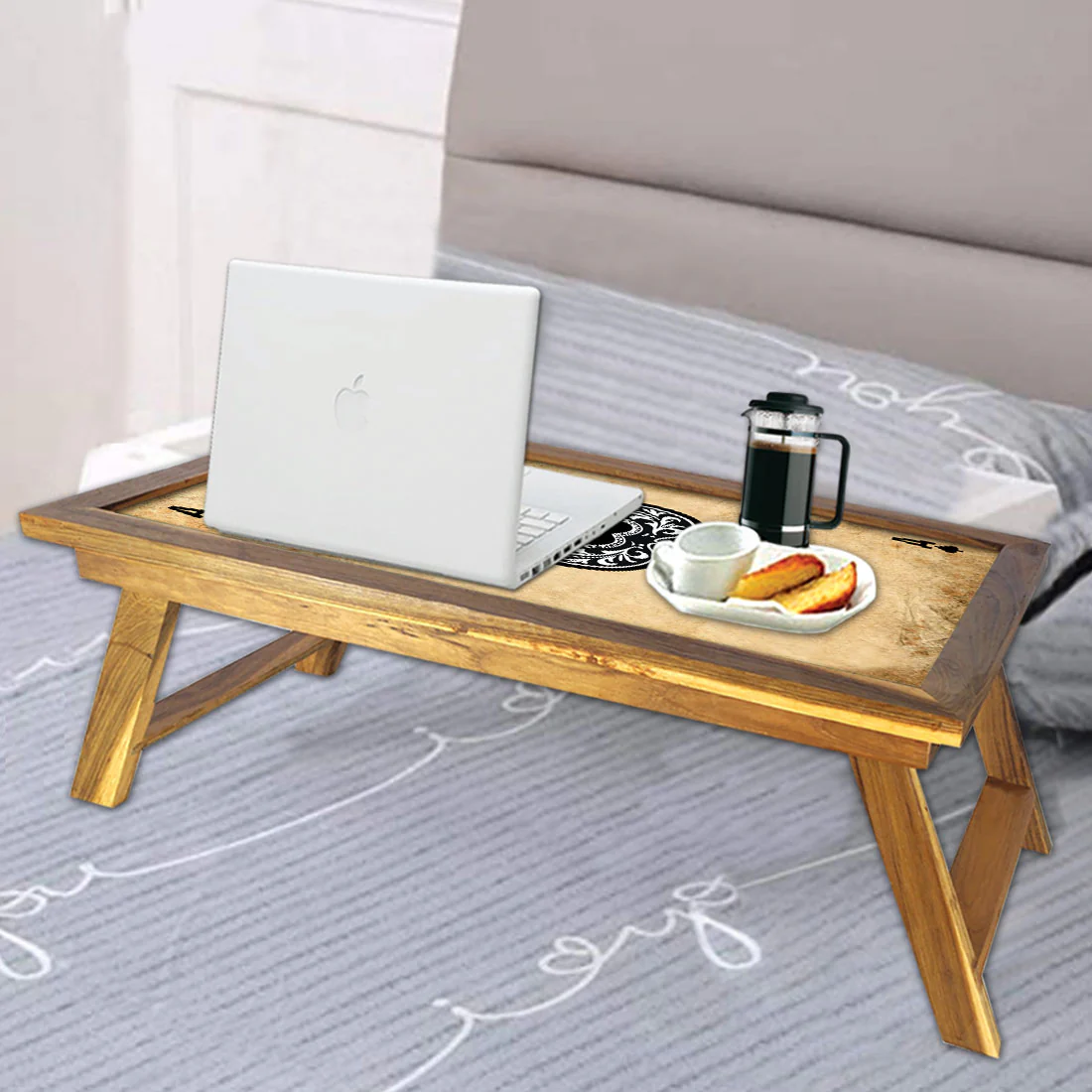Folding Laptop Table For Bed Breakfast Tables -ACE - Image 5