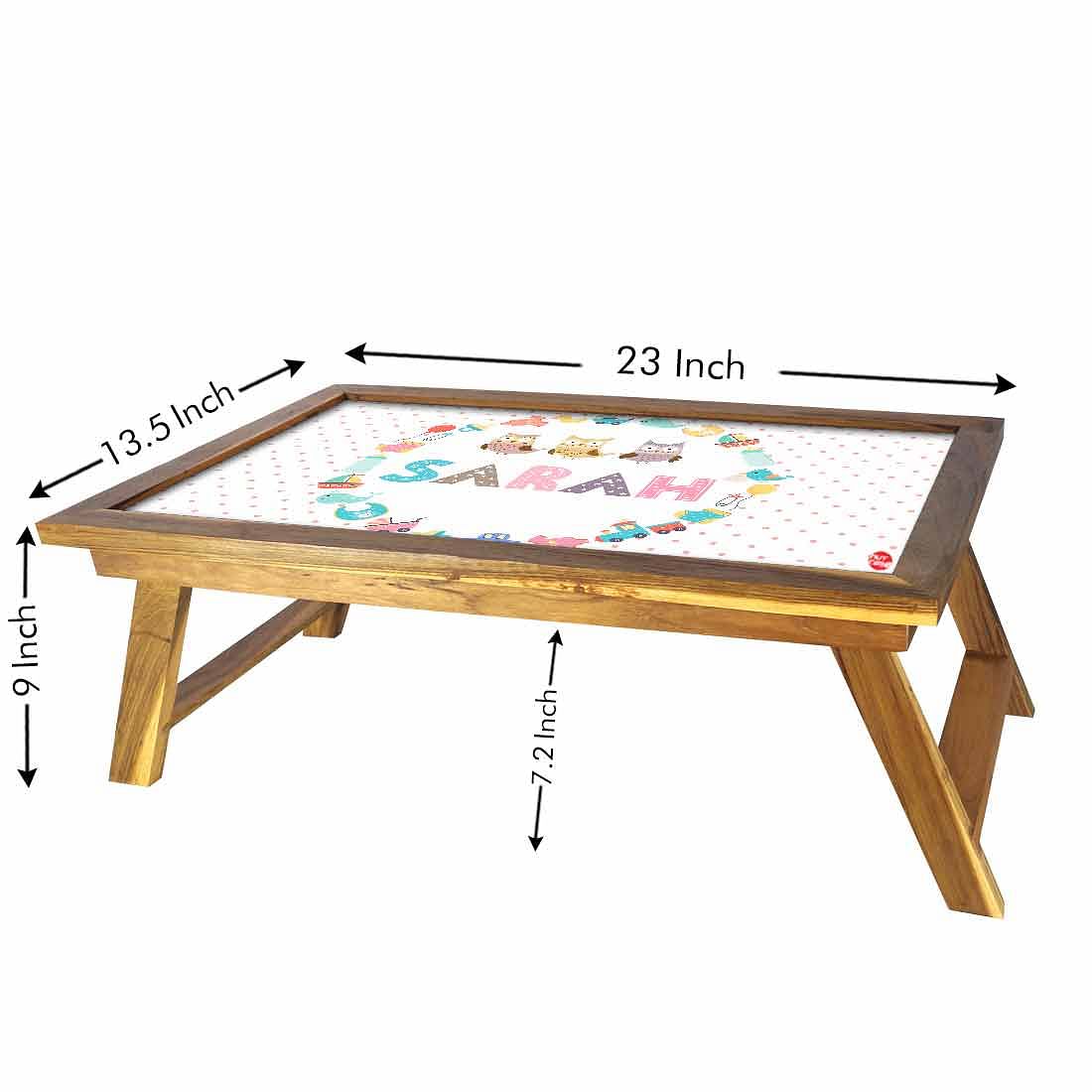 Cutom Wooden Foldable Laptop Table - Owl - Image 5