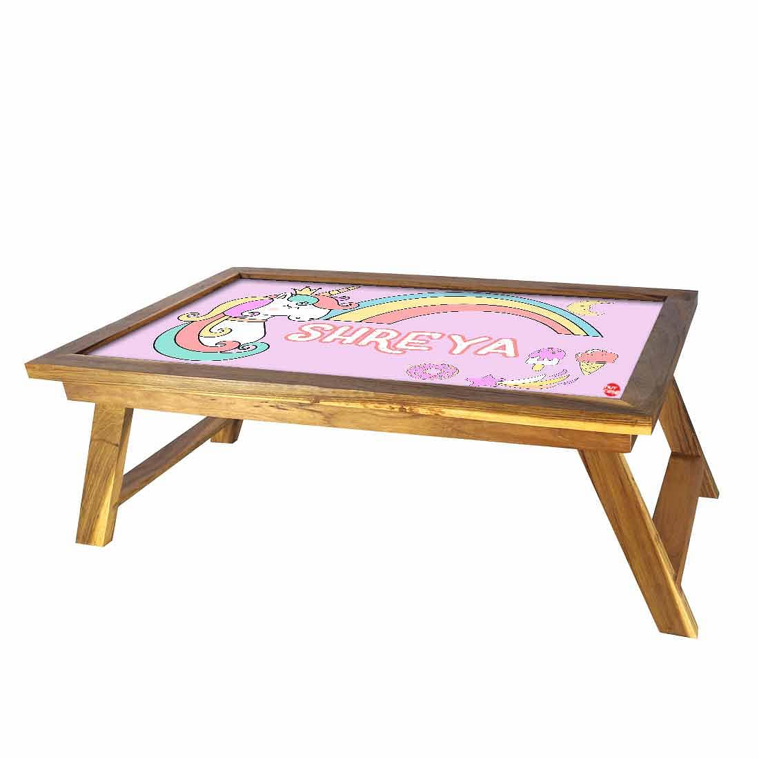 Customized Unicorn Laptop Desk - Unicorn with Rainbow - Image 3
