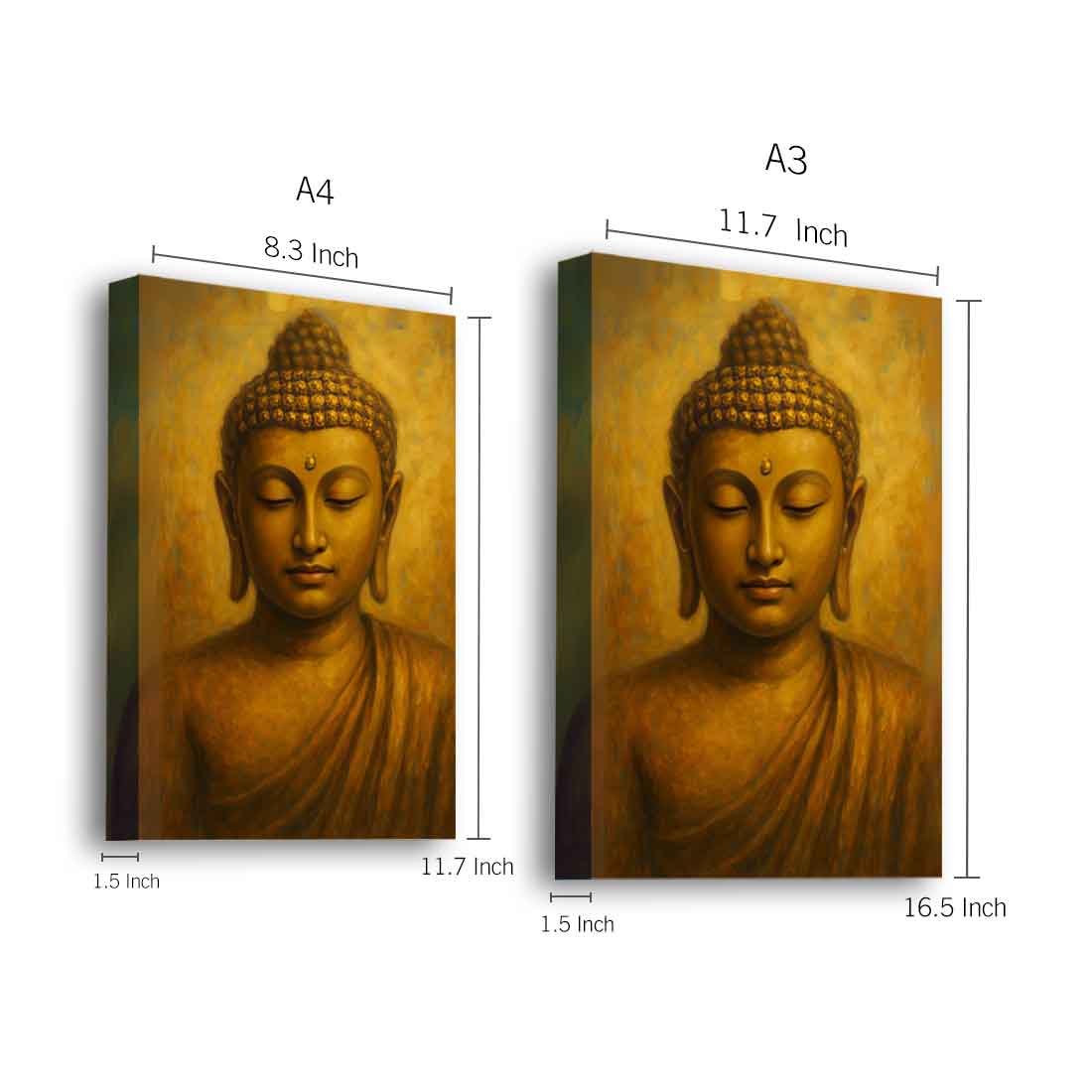 Buddha Photo Frame for Wall with LED Light – Elegant Acrylic Art for Home & Office Décor - Image 3