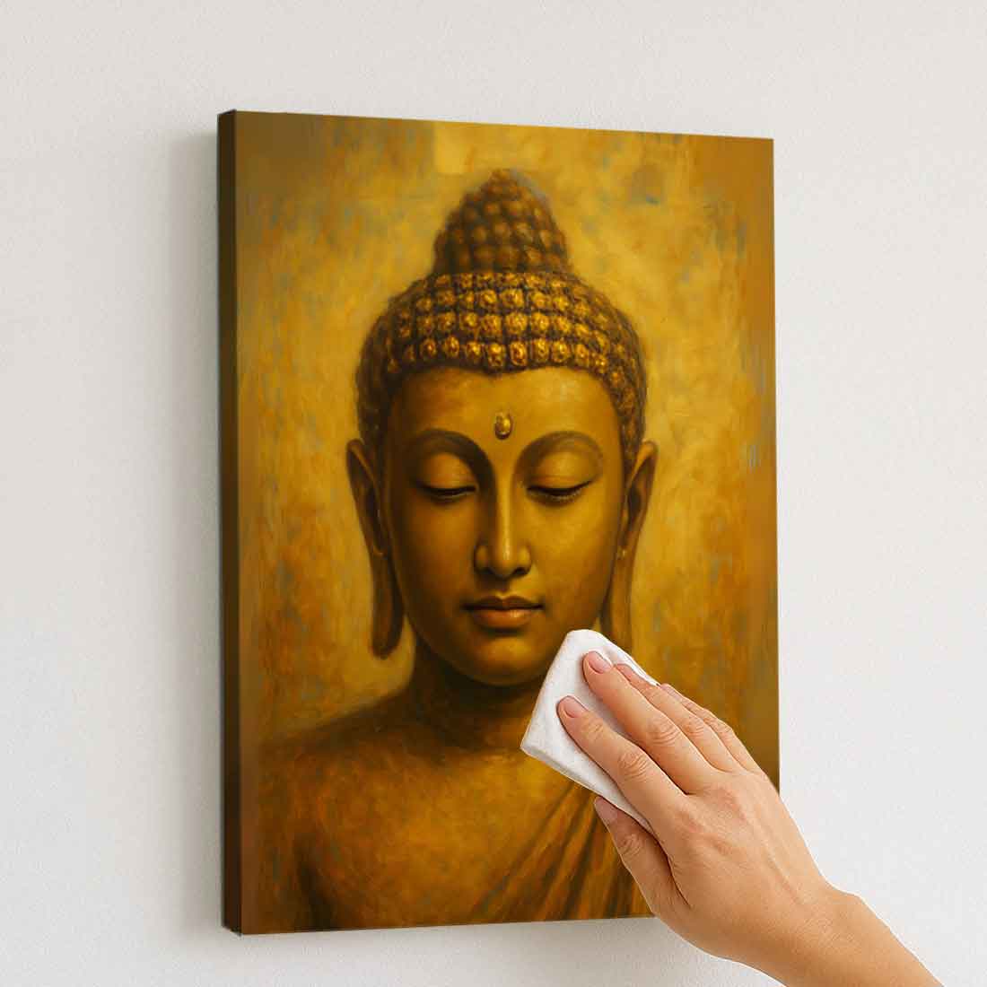 Buddha Photo Frame for Wall with LED Light – Elegant Acrylic Art for Home & Office Décor - Image 4