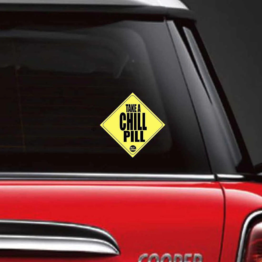 Automobile Vehicle Bumper Sticker - Take a Chill Pill - Image 2