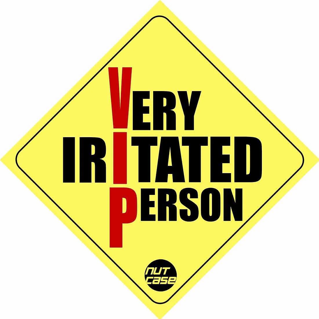 Stickers for Your Vehicle - Very Irritated Person