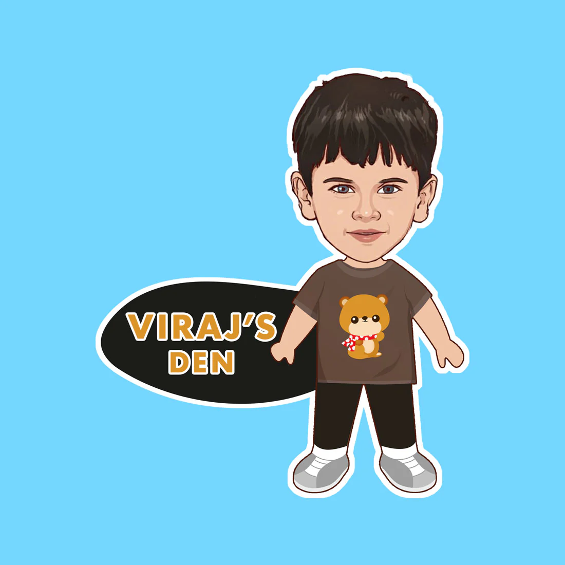 Caricature Name Plate for Kids Bedroom - Personalized Name Board for Girls and Boys - Image 7