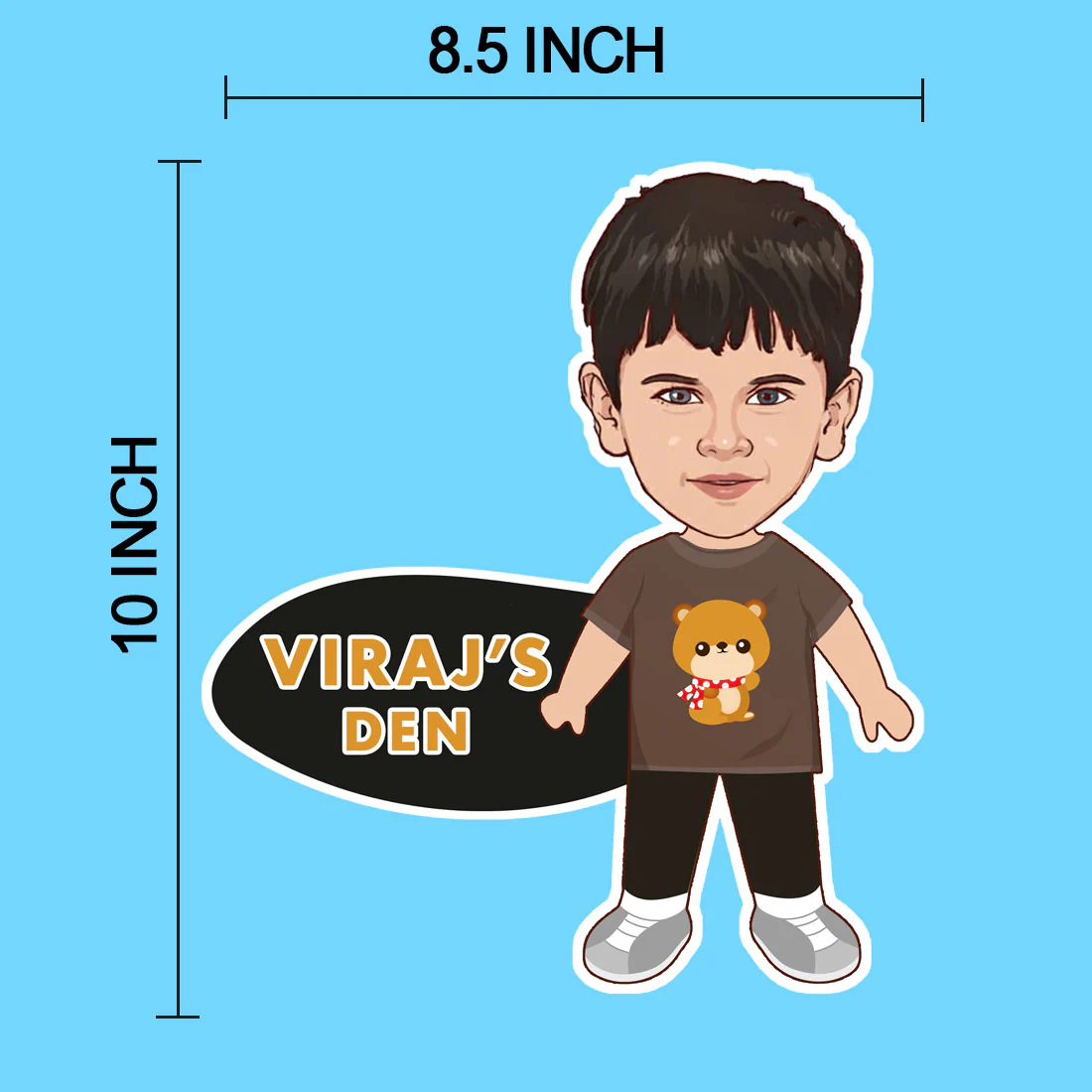 Caricature Name Plate for Kids Bedroom - Personalized Name Board for Girls and Boys - Image 8