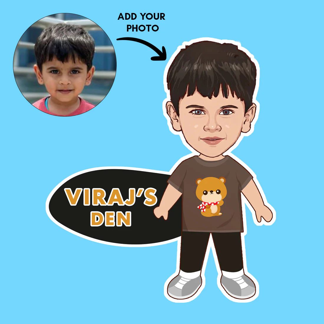 Caricature Name Plate for Kids Bedroom - Personalized Name Board for Girls and Boys - Image 9