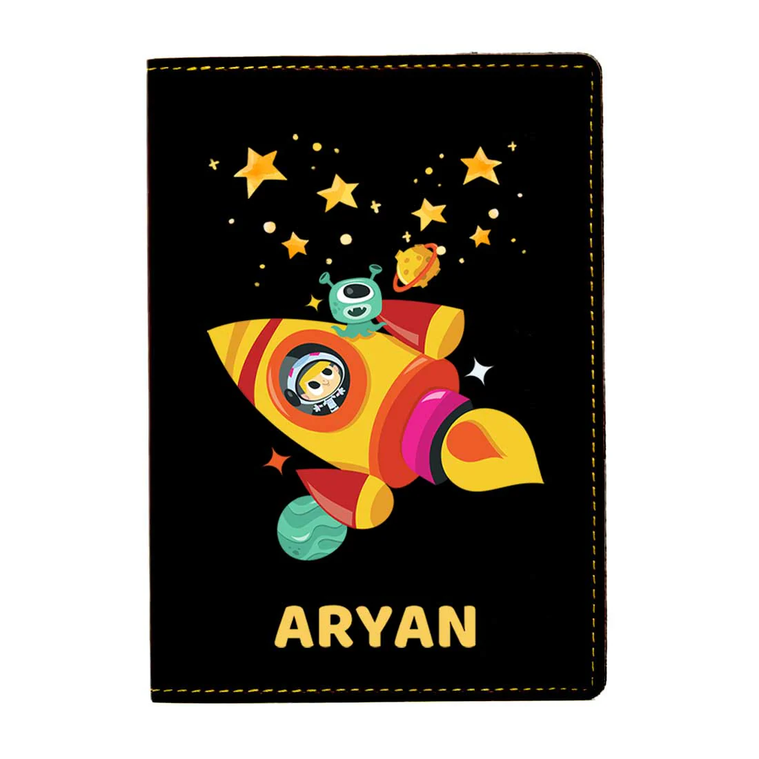 Cartoon Designer Passport Cover for Kids PU Leather Passport Holder and Luggage Tag Set with Name - Image 26