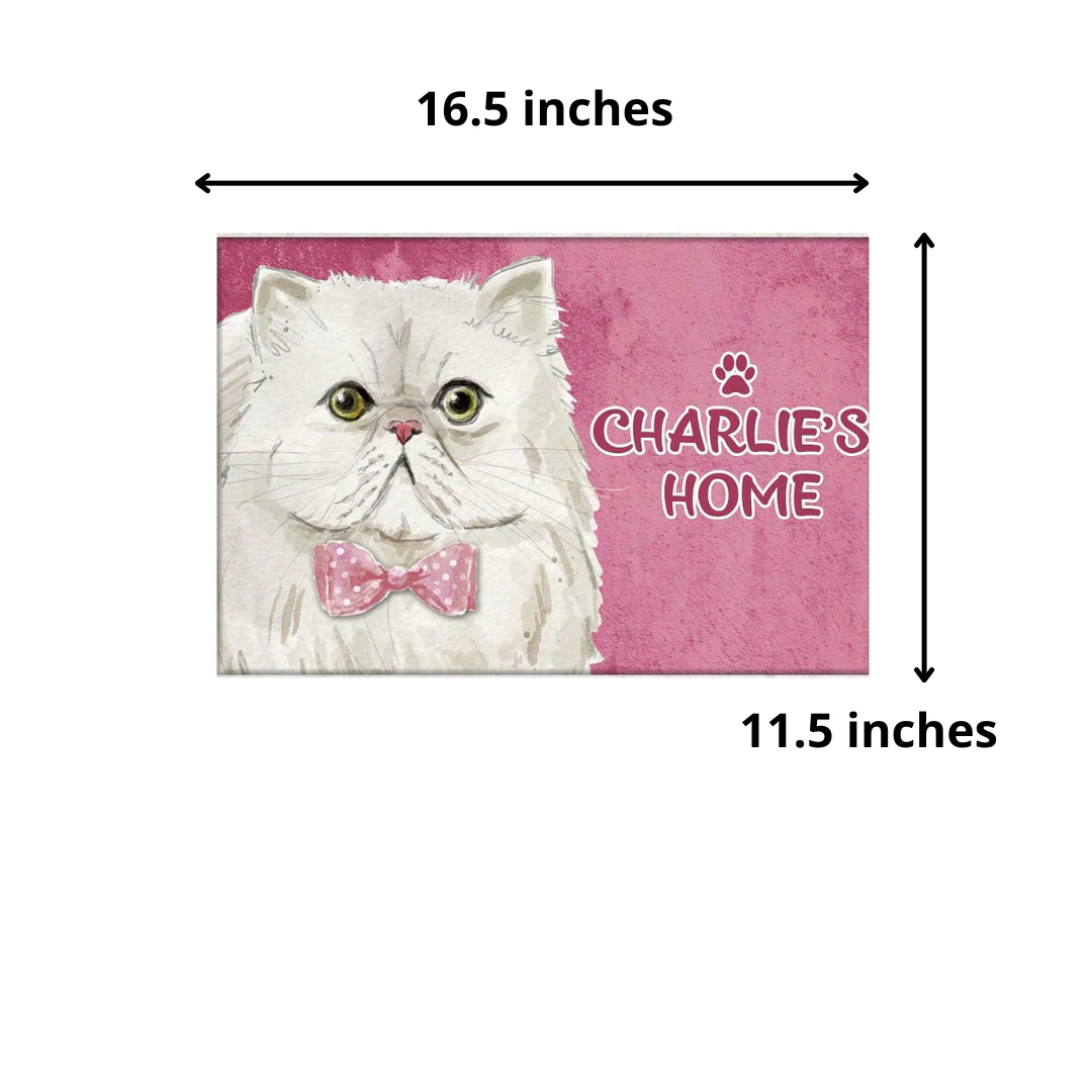 Nutcase - Personalized Cat Name Plate Sign Board Home Door Plaque - Persian - Image 5