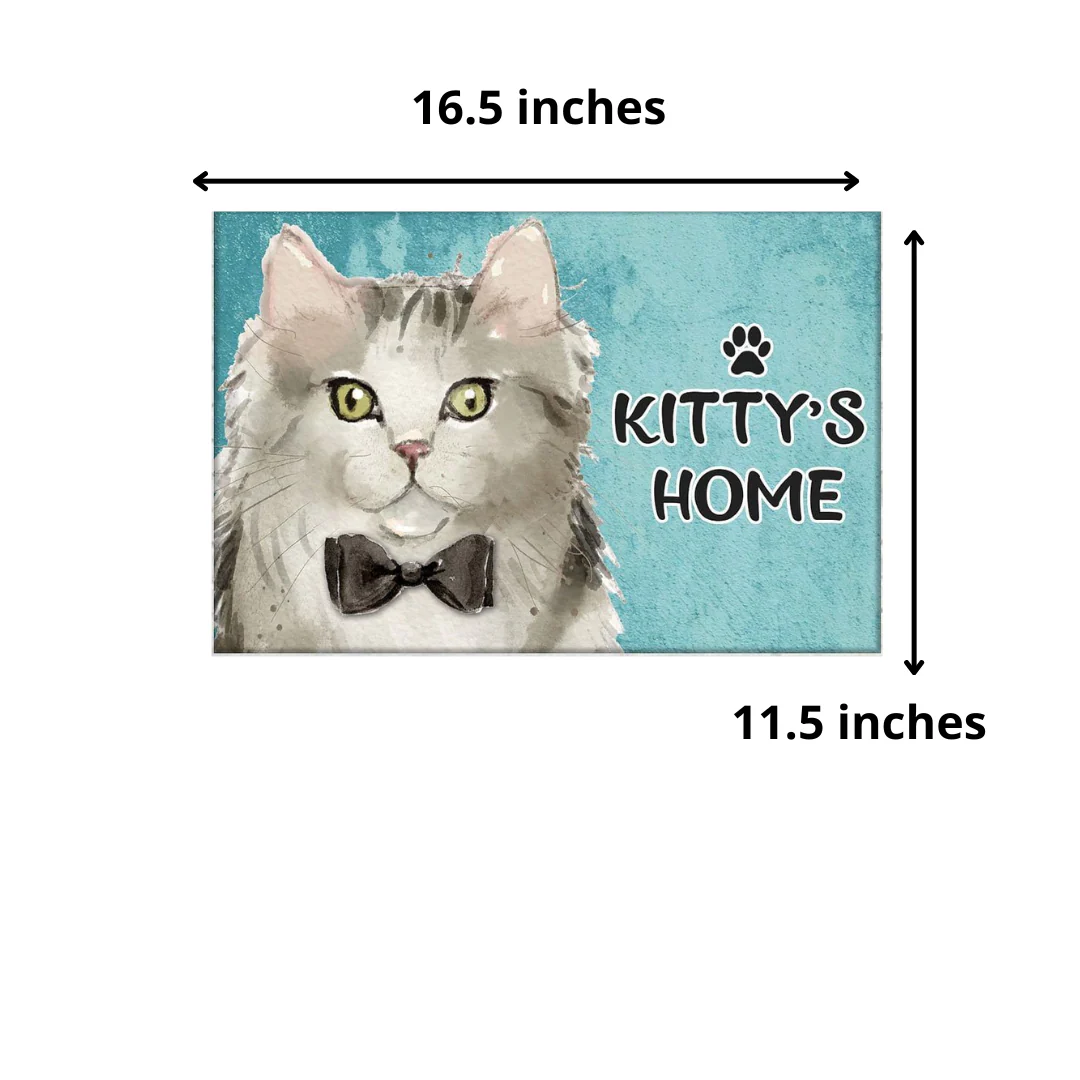 Personalized Cat Name Plate Customzied Beware Of Cat Sign Board Home Door Plaque - Ragamuffin - Image 5