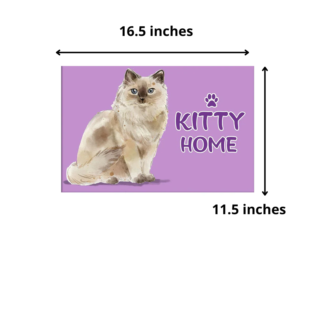 Nutcase Personalized Cat Name Plate Customzied Beware Of Cat Sign Board Home Door Plaque - Cute Ragdoll - Image 5