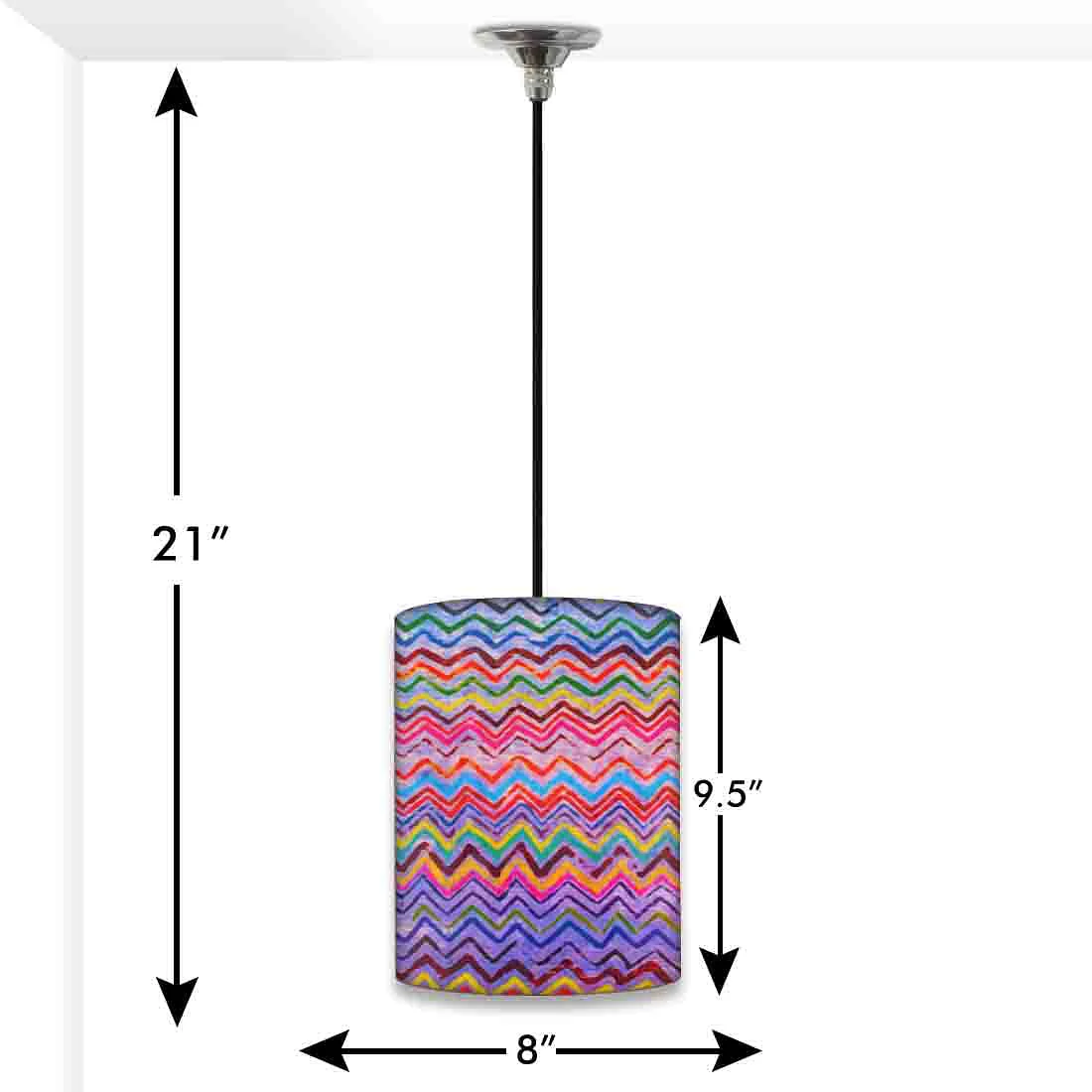 Mini Ceiling Pendant Lamp - Colorful Lines - Image 2