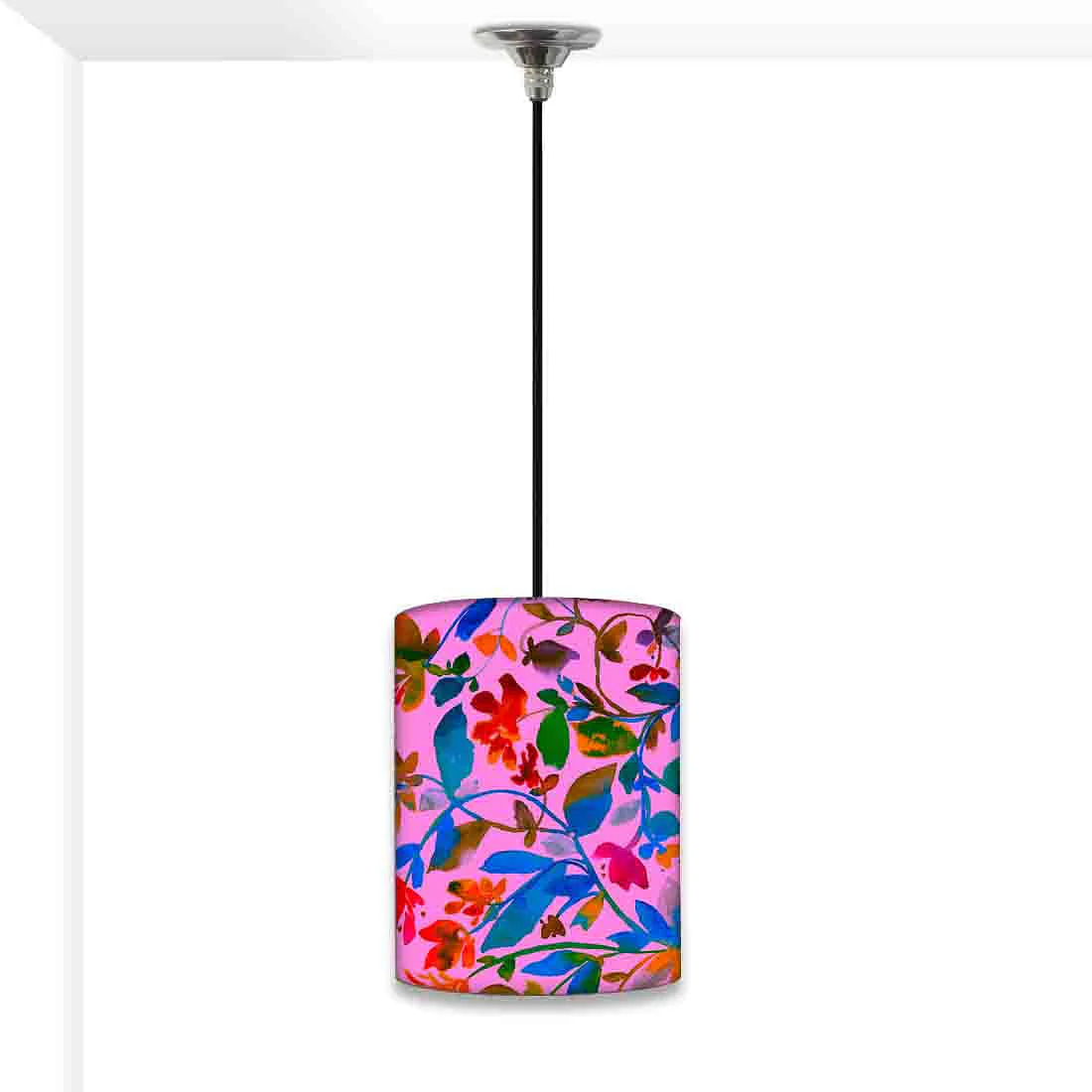 Designer Ceiling Hanging Pendant Lamp - Floral Watercolor