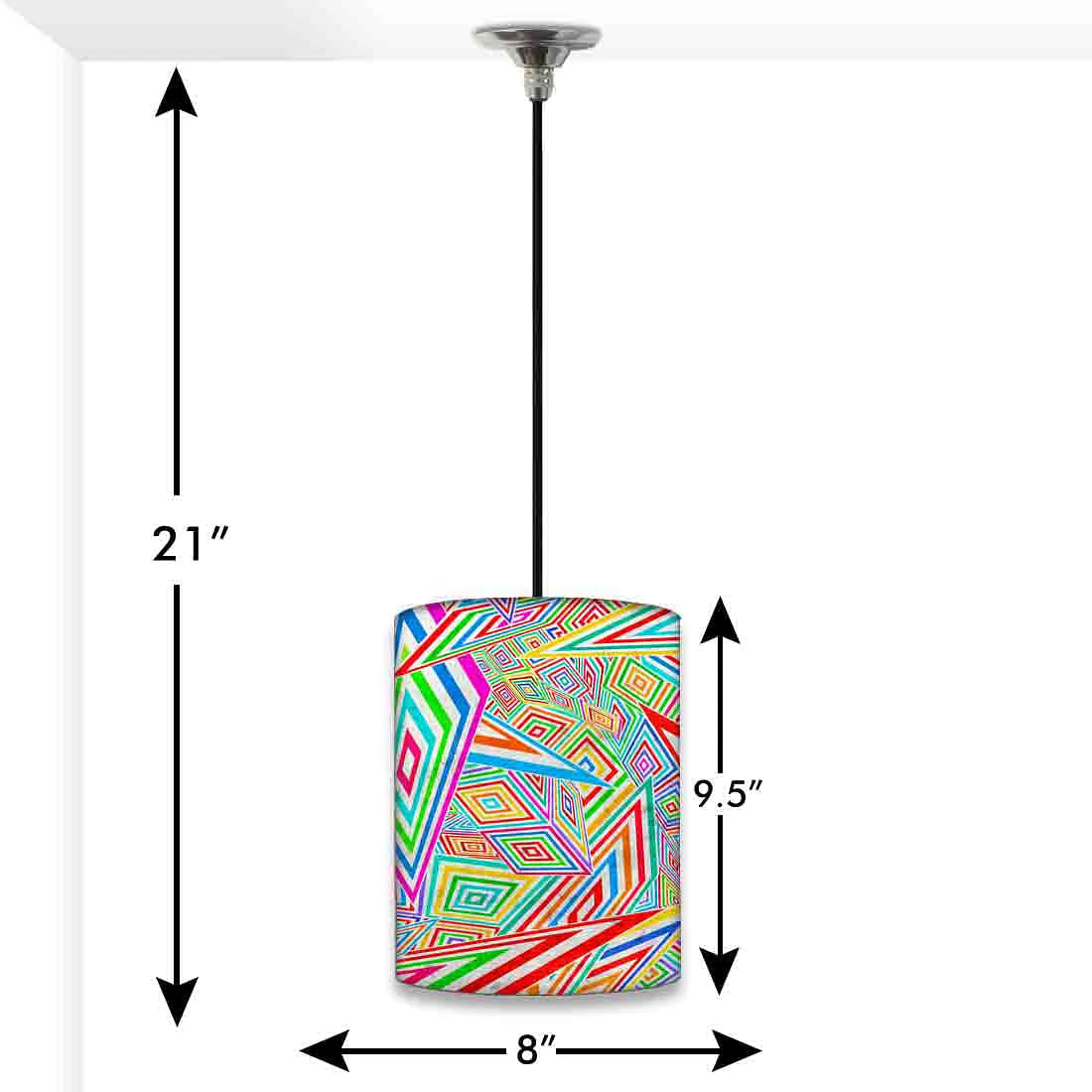 Cool Hanging Pendant Lamp - Optical Pattern - Image 2
