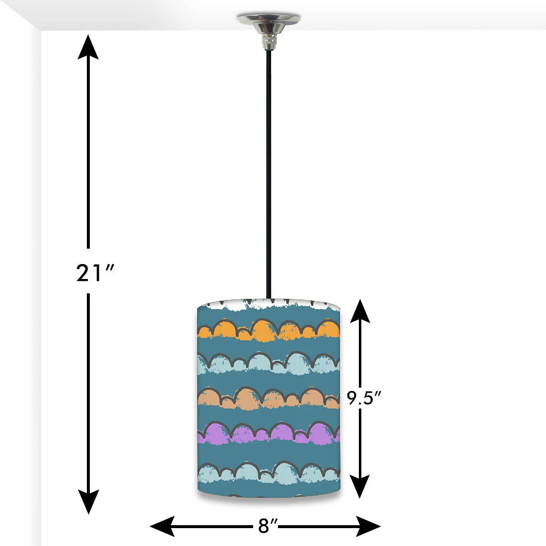 Modern Outdoor Pendant Lamp - Clouds of Color - Image 2