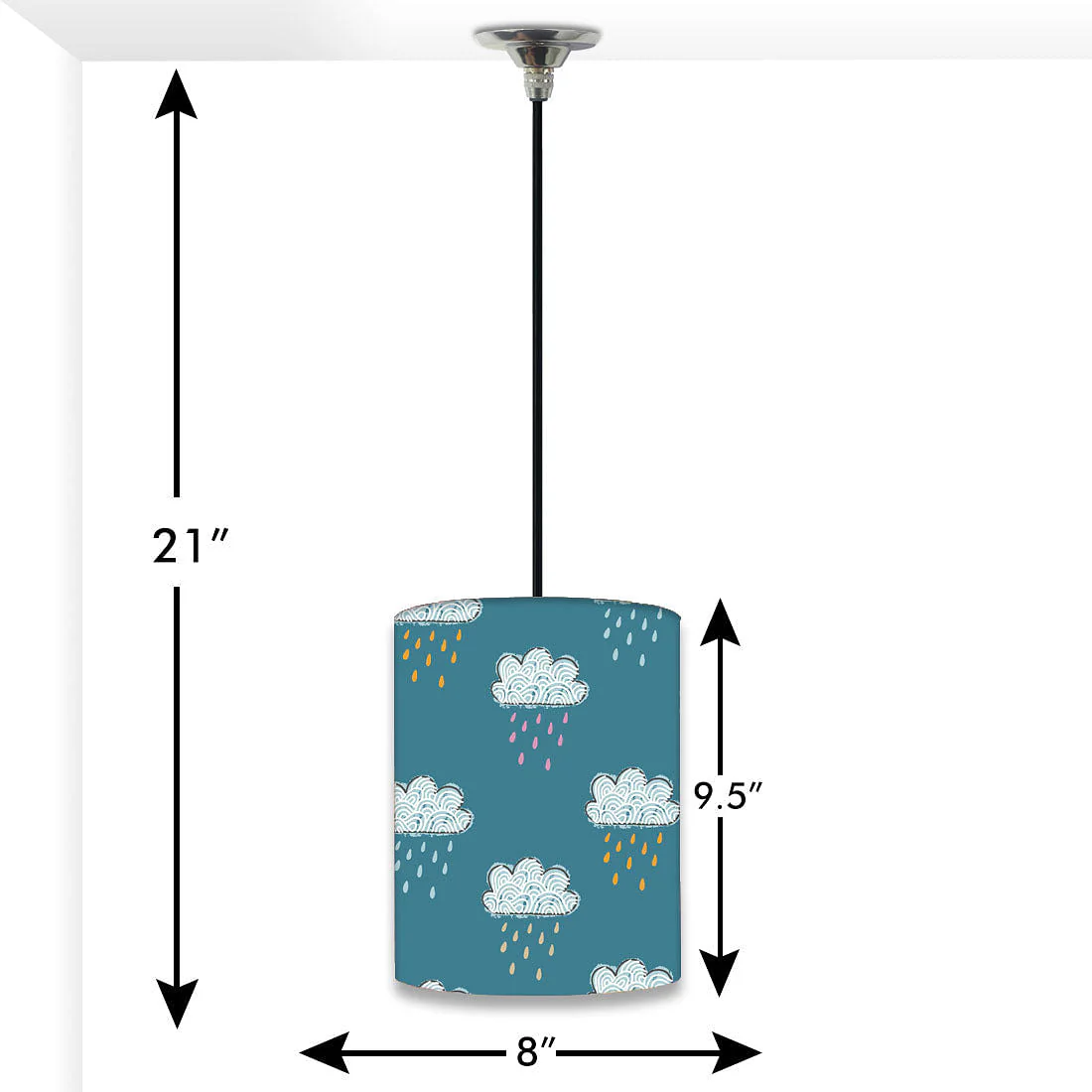 Living-Room Hanging Pendant Lamp - Rain Clouds - Image 2