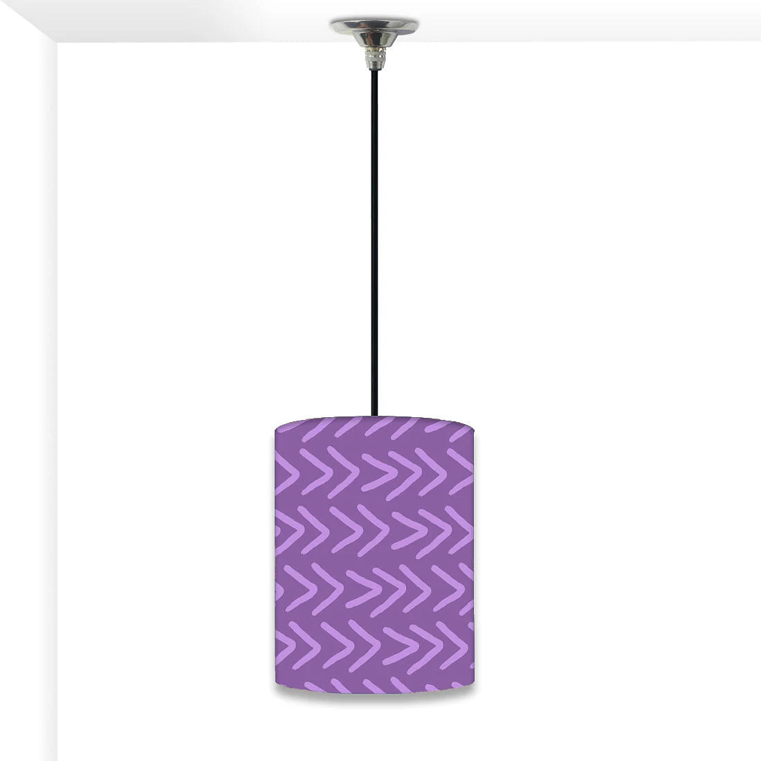 Outdoor Hanging Pendant Lamp - Purple Lines