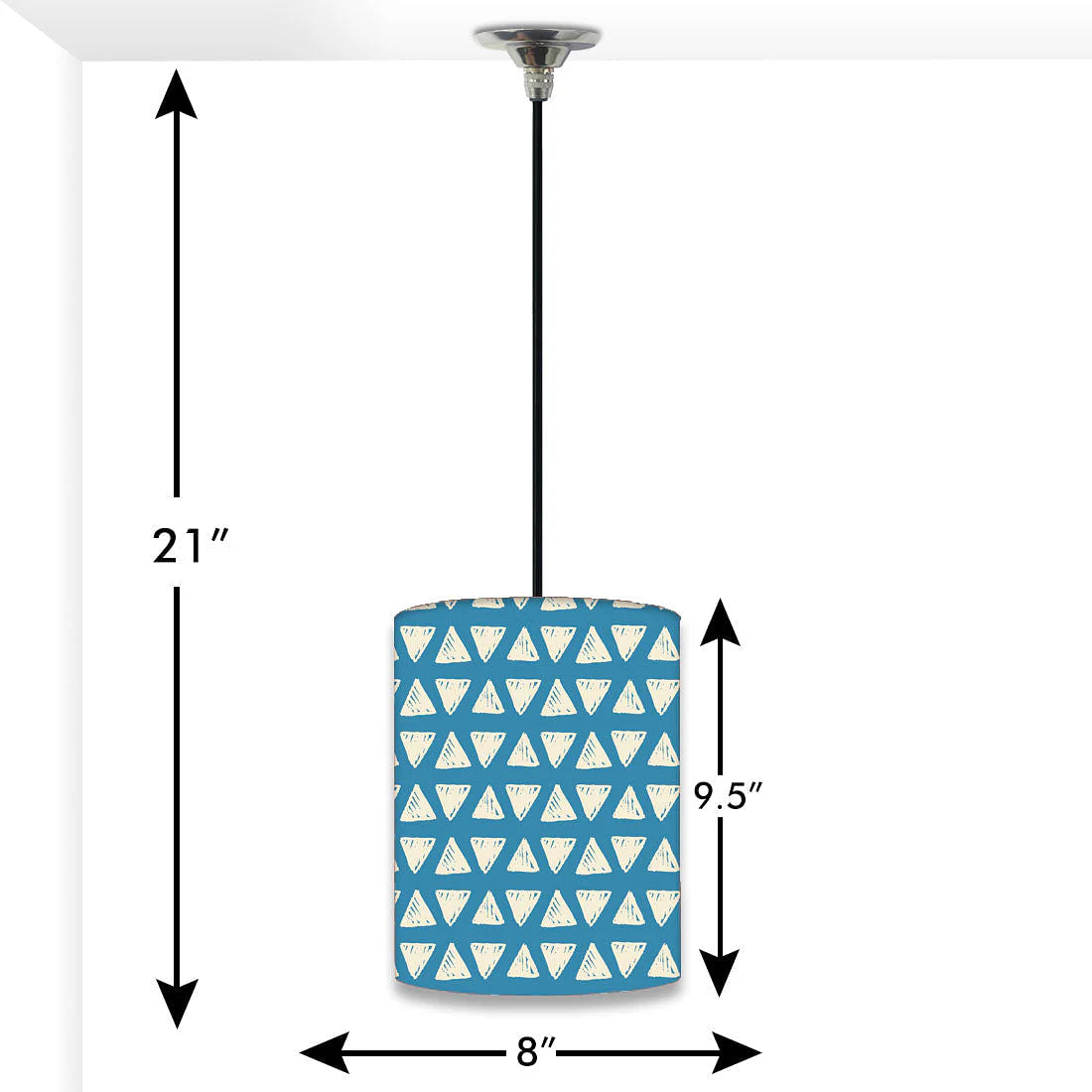 New Ceiling Pendant Lamp - White Triangle - Image 2