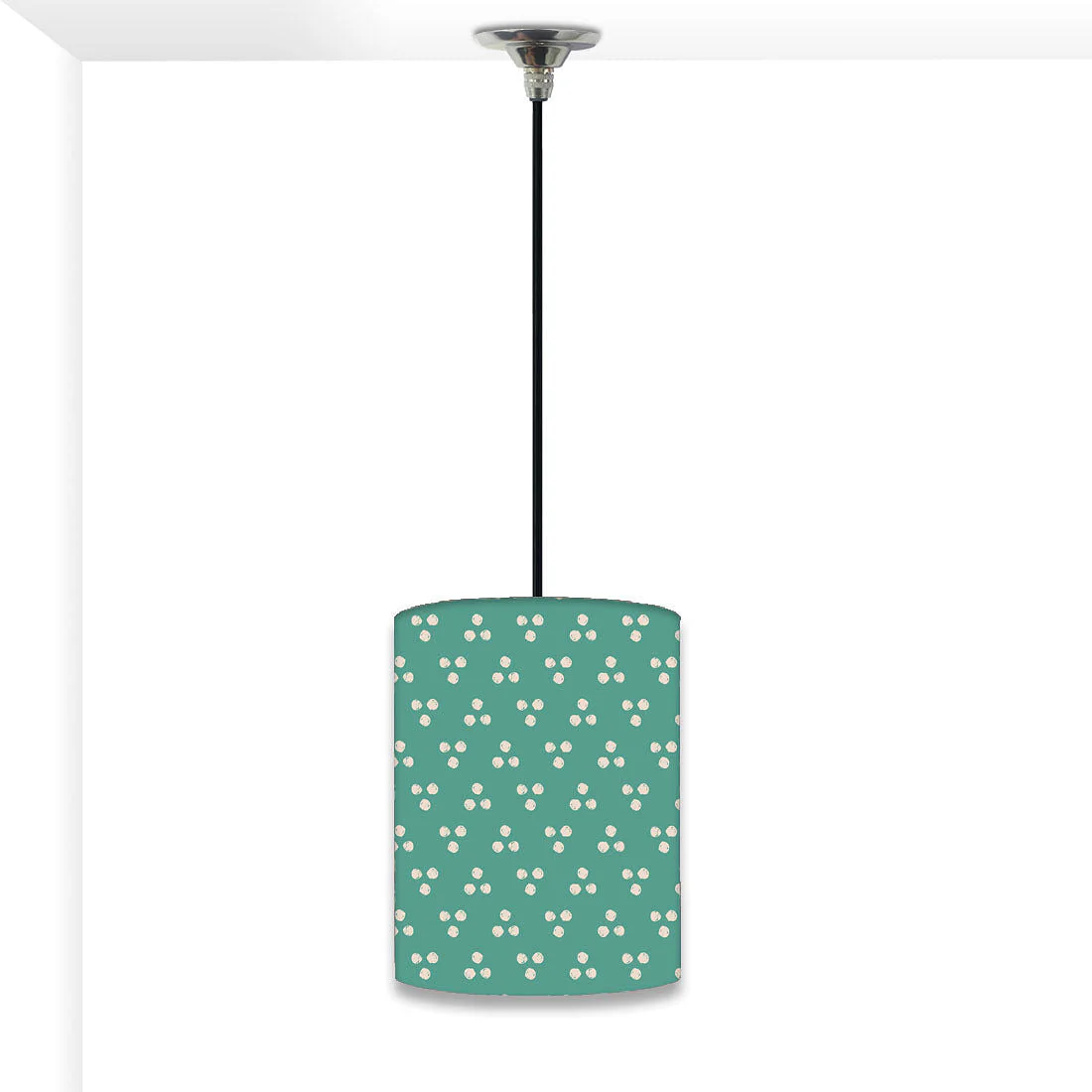 Modern Outdoor Pendant Lamp - Green Dots