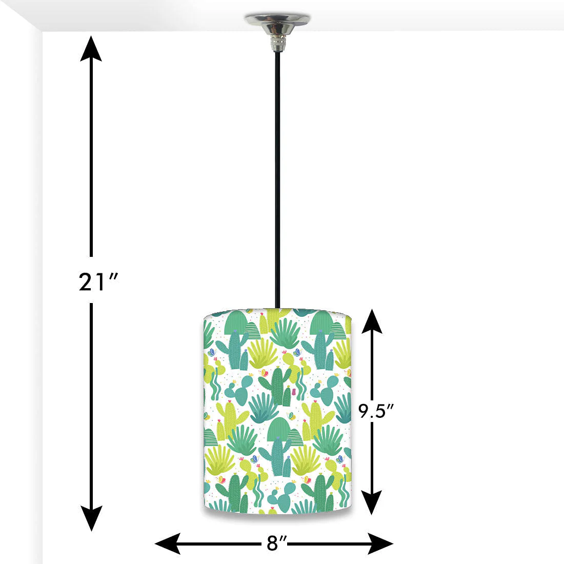 Cool Ceiling Pendant Lamp - Yellow Cactus - Image 2