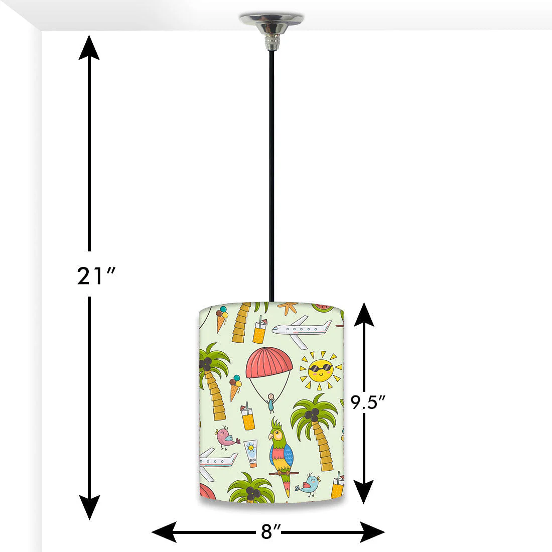 Beautiful Hanging Pendant Lamp - Beach View - Image 2