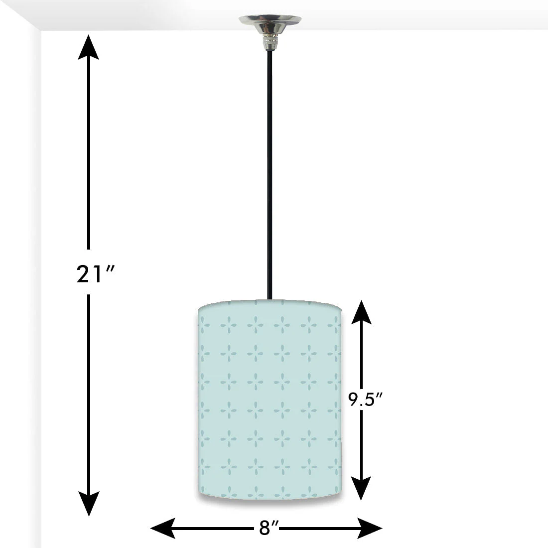 Designer Simple Pendant Lamp - Geometric Flower - Image 2