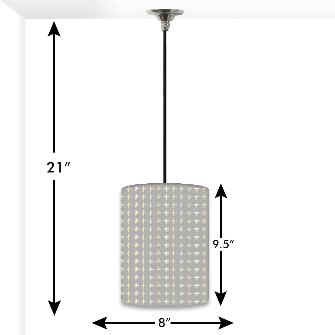 Bedroom Ceiling Pendant Lamp - Plus Sign - Image 2