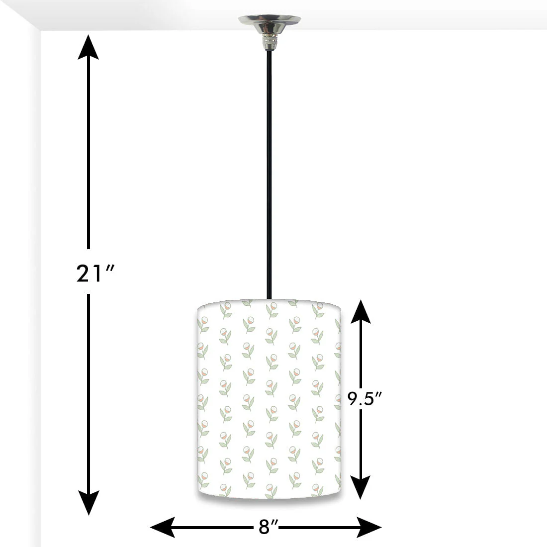 New Bedside Hanging Pendant Lamp - Flower Pattern - Image 2