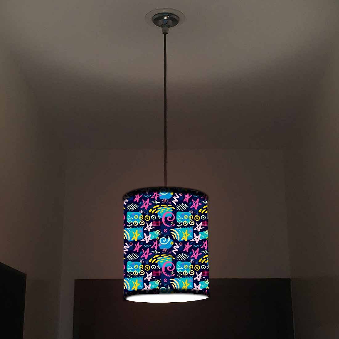 Ceiling Hanging Pendant Lamp Shade - Multicolor Trendy Pattern - Image 2