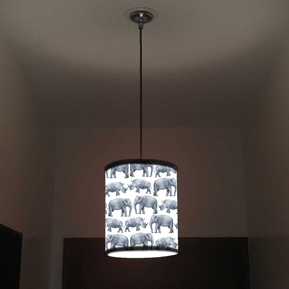 Ceiling Hanging Pendant Lamp Shade - Elephants - Image 2