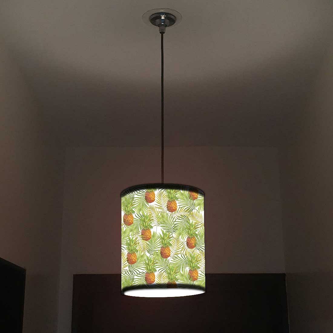 Ceiling Hanging Pendant Lamp Shade - Tropical Pineapples - Image 2