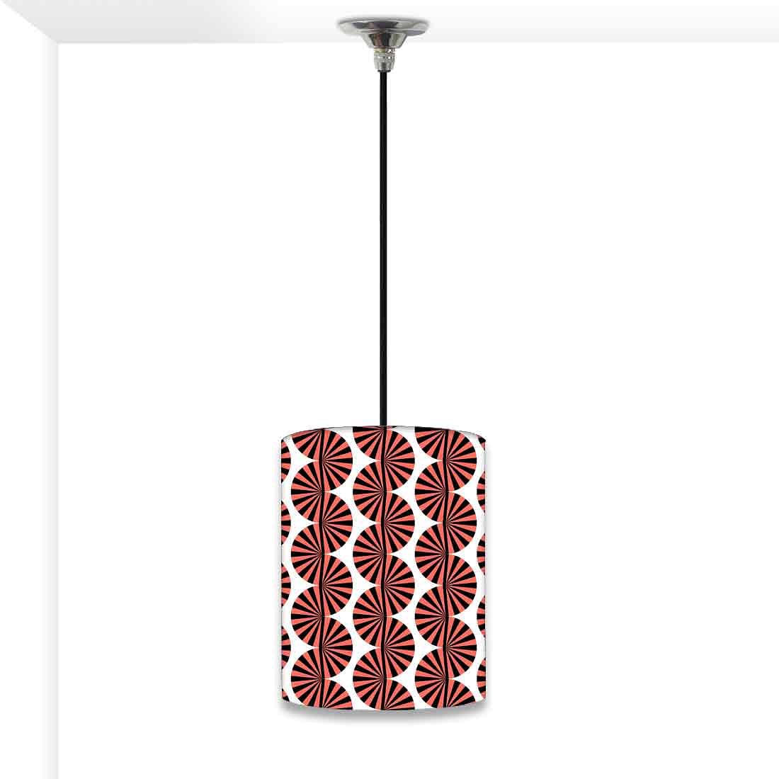 Ceiling Hanging Pendant Lamp Shade - Brown Retro Art