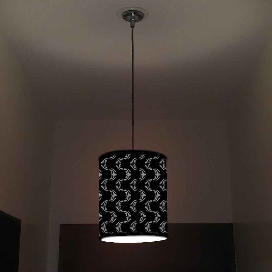 Ceiling Hanging Pendant Lamp Shade - Black Retro Design - Image 2