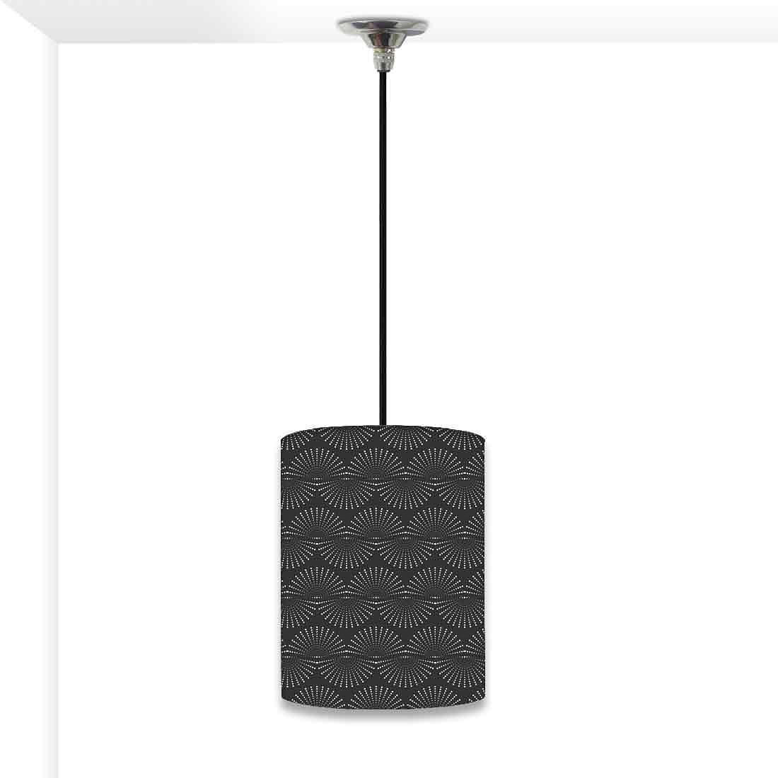 Ceiling Hanging Pendant Lamp Shade - Black And White Retro Pattern