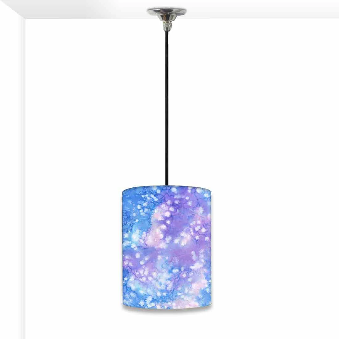 Ceiling Hanging Pendant Lamp Shade - Arctic Space Purple Watercolor