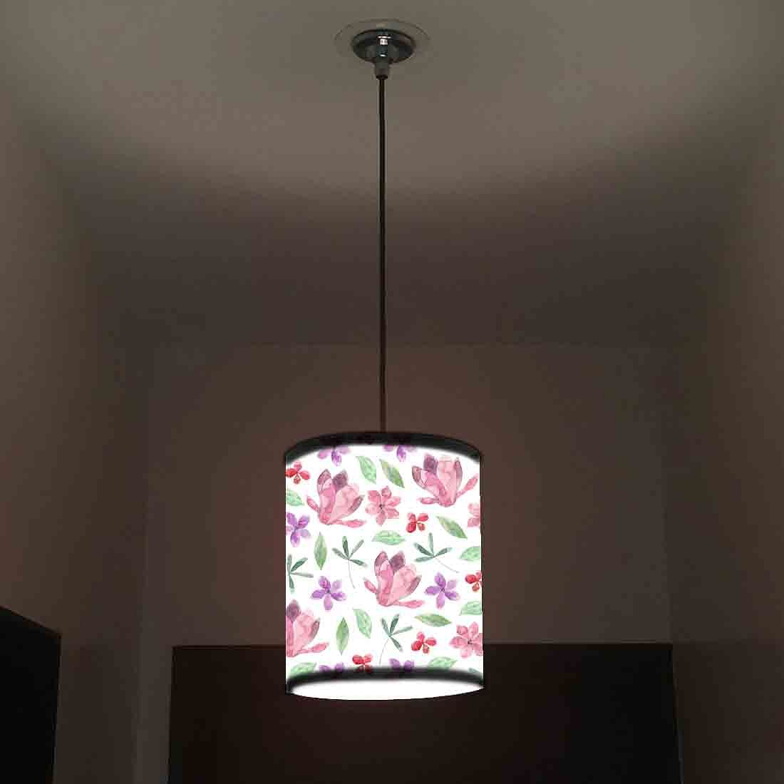 Ceiling Hanging Pendant Lamp Shade - Pink Flower - Image 2