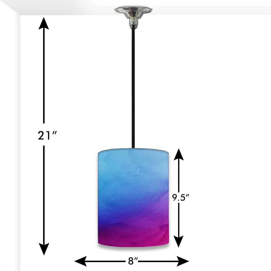 Ceiling Hanging Pendant Lamp for Bedroom - Watercolor 0206 - Image 3