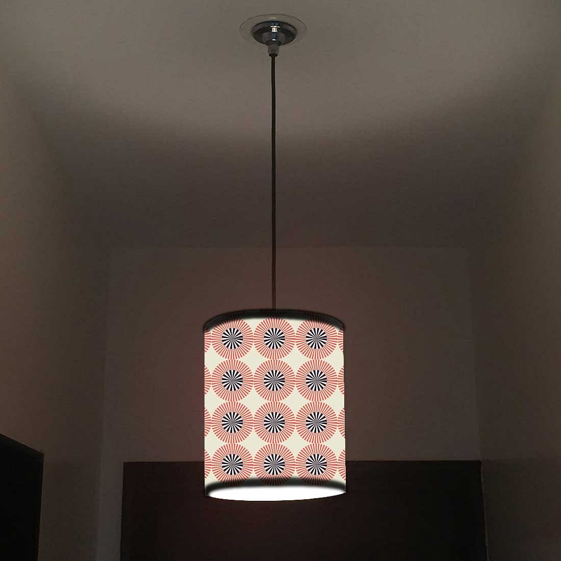 Ceiling Hanging Pendant Lamp Shade - Retro Circle Pattern - Image 2