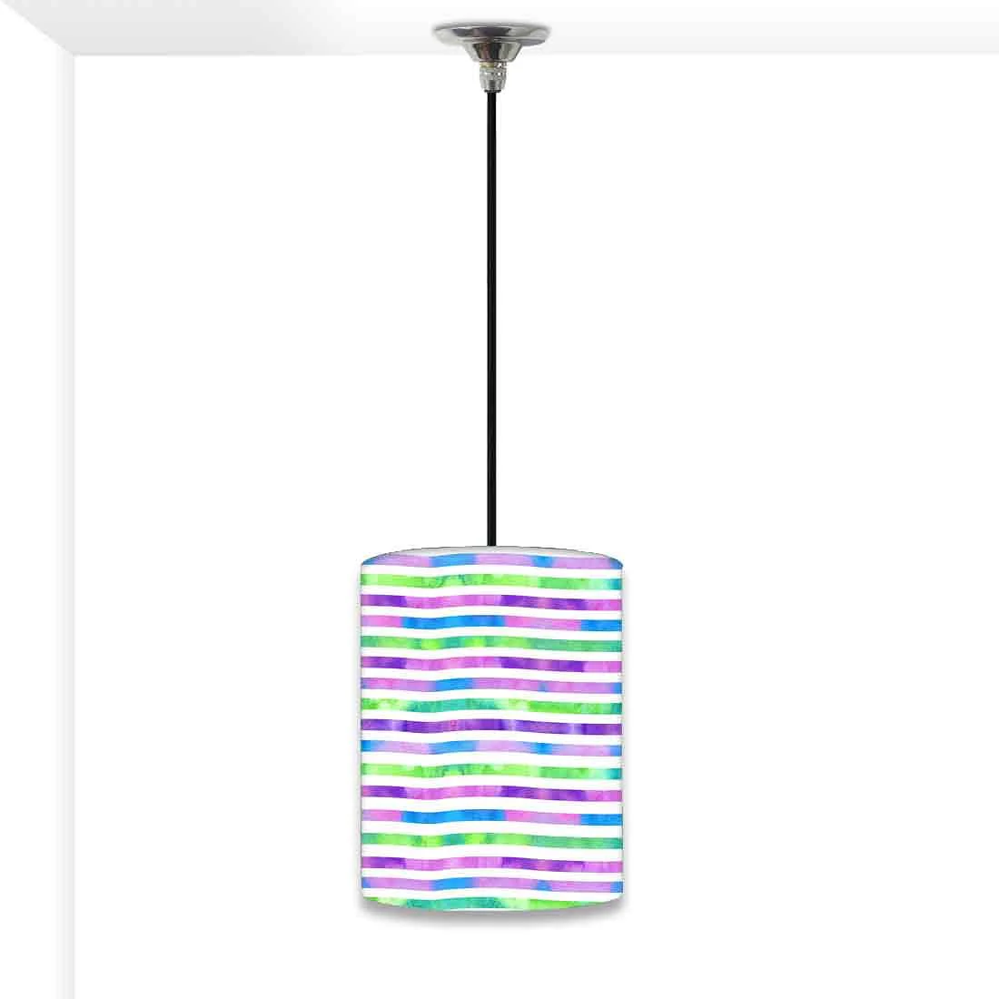 Ceiling Hanging Pendant Lamp Shade - Colorful Strips