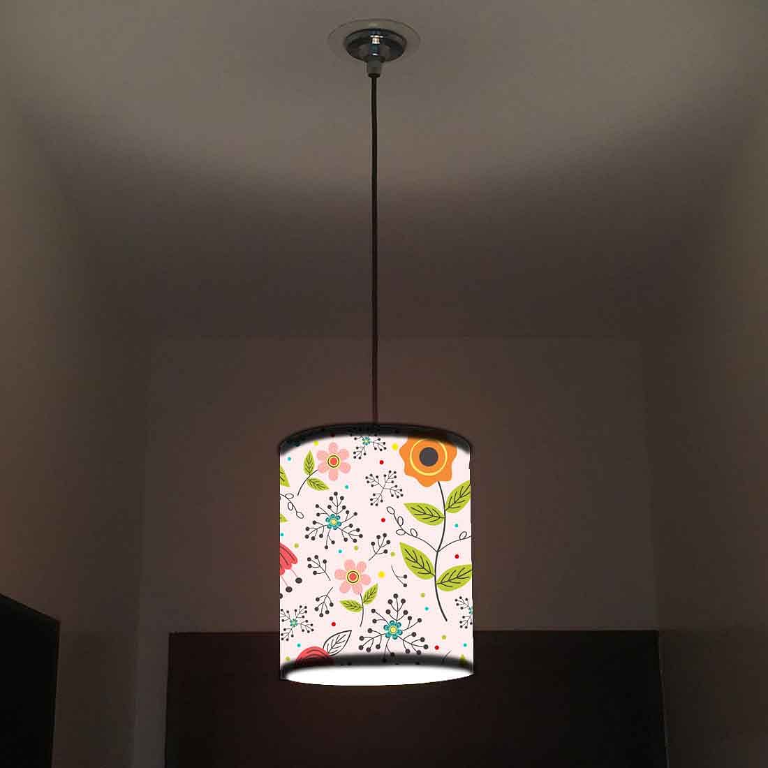 Ceiling Hanging Pendant Lamp Shade - Spring Floral - Image 3