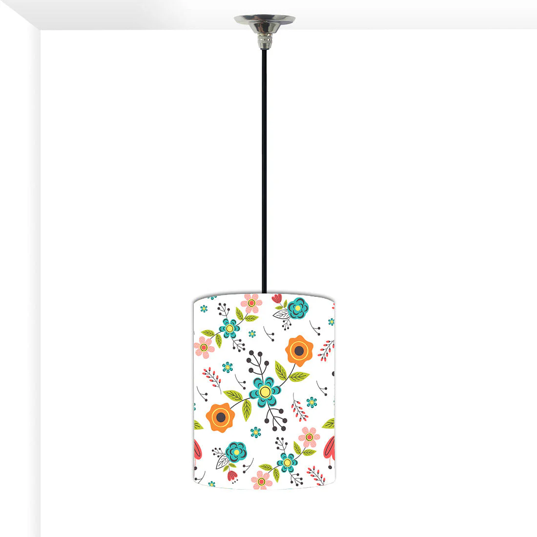 Ceiling Hanging Pendant Lamp Shade - Colorful Flower Collection