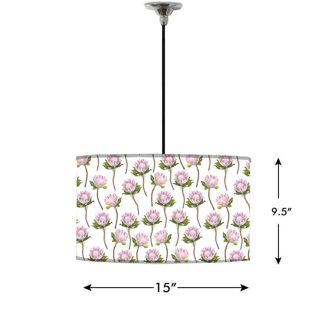 Ceiling Lamp Hanging Drum Lampshade - Flower Buds - Image 2