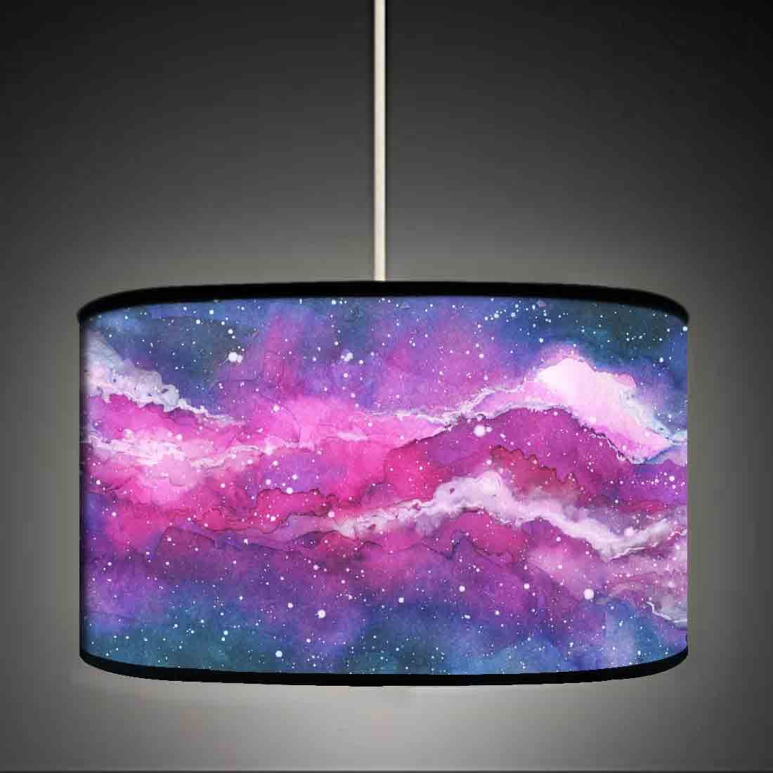 Ceiling Large Pendant Lighting Drum - Watercolor 0123