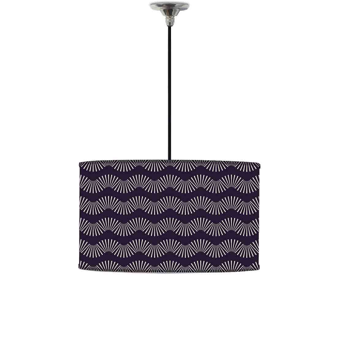 Ceiling Lamp Hanging Drum Lampshade - Retro Design