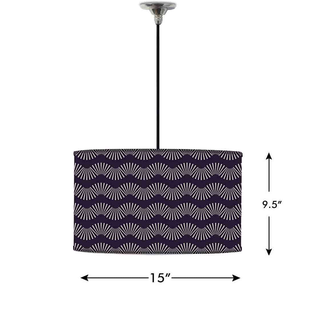Ceiling Lamp Hanging Drum Lampshade - Retro Design - Image 2
