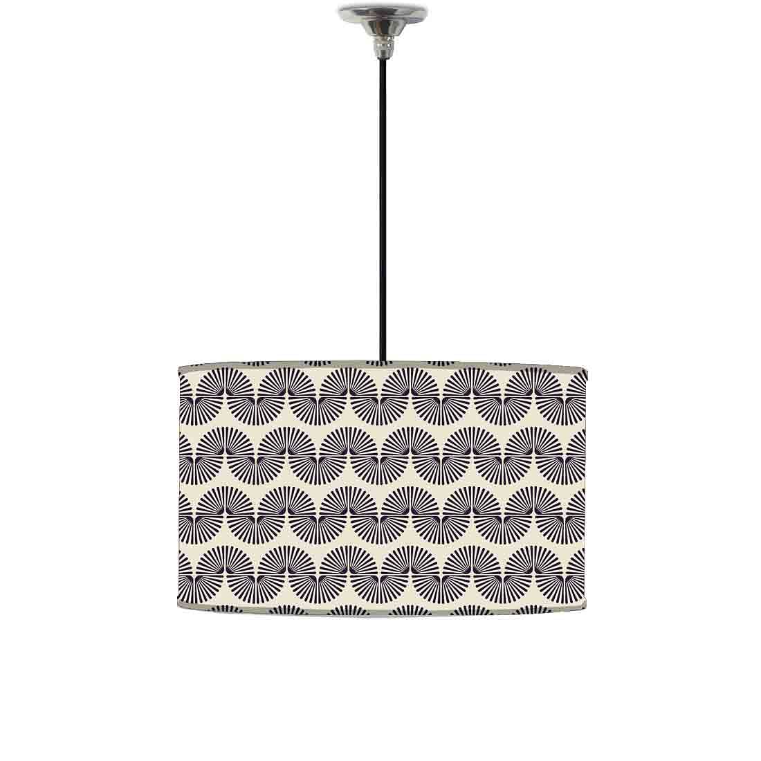 Ceiling Lamp Hanging Drum Lampshade - Beautiful Retro Pattern