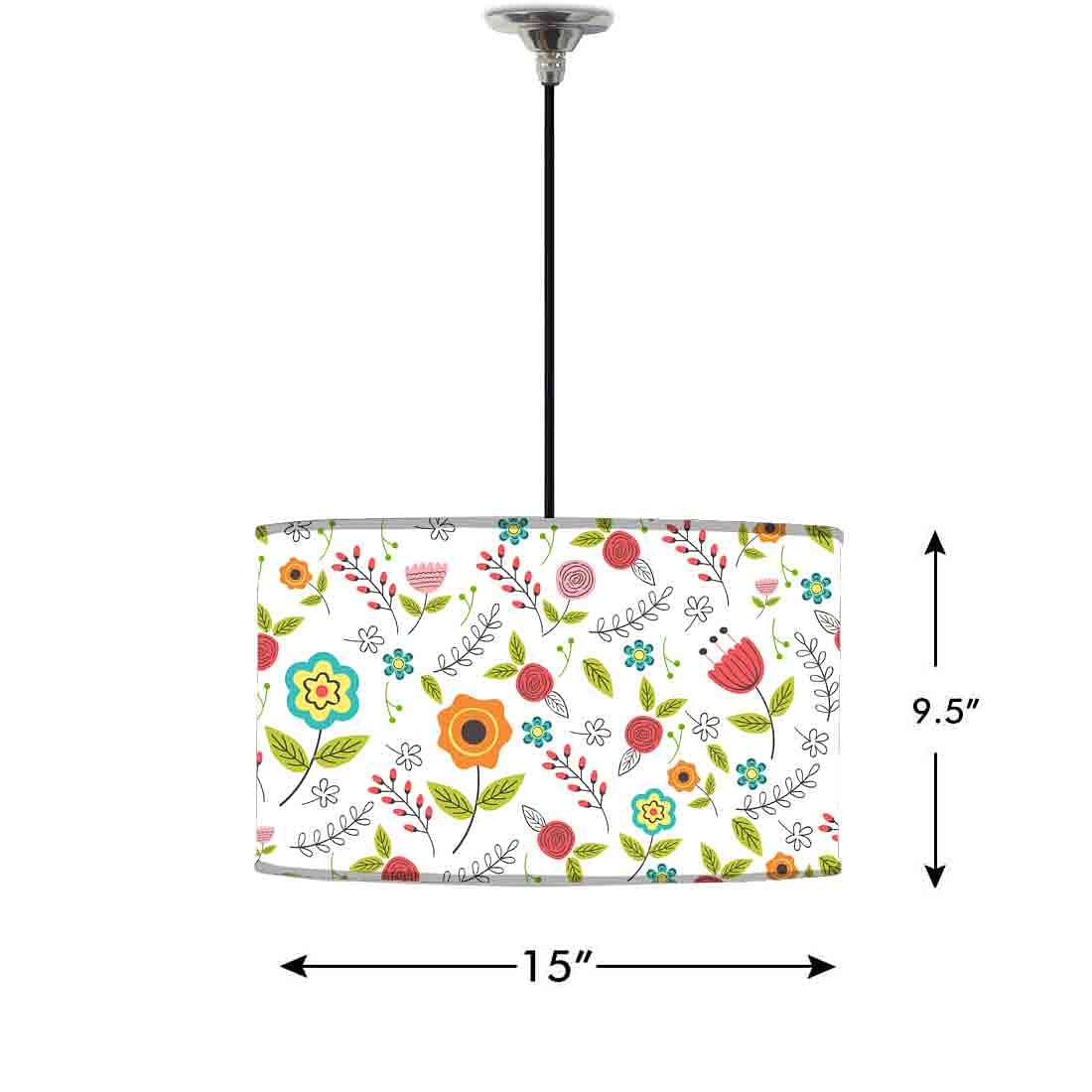 Ceiling Lamp Hanging Drum Lampshade - Welcome Spring - Image 2